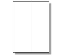Label Planet® 2 Per Page/Sheet, 10 Sheets (20 Sticky Labels), White Matt A4 Large Rectangle Stickers With Square Corners, Printable on Laser or Inkjet Printer, UK LP2/105, 105 x 298 MM, Case Labelling