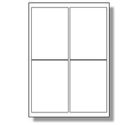 Label Planet® 4 Per Page/Sheet, 5 Sheets (20 Sticky Freezer Labels), White Matt A4 Deep Freeze Stickers, for Frozen Food/Products for Laser or Inkjet Printers, UK LP4/99 DF, 99.1 x 139 MM, Printing