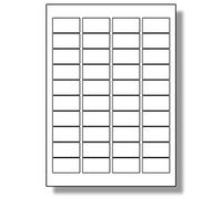 Label Planet® 40 Per Page/Sheet, 10 Sheets (400 Waterproof Inkjet Polypropylene Labels) Permanent Self-Adhesive Blank Matte Plastic Printable Durable Stickers 45.7 x 25.4mm (LP40/45 MWPP)