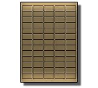 Label Planet® 65 Per Page/Sheet, 25 Sheets (1625 Metallic Gold Sticky Labels), Small Mini A4 Return Address Shipping Stickers for Letters/Cards, for Laser Printer Only, LP65/38 M, 21.2 x 38.1 MM