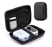 Label Printer Bag for SUPVAN E10, Nelko P12, NIIMBOT D11 D110, Phomemo D30 Bluetooth Labelling Device, Digital Camera (External Dimensions: 16 x 13 x 6 cm)