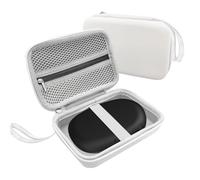 Label Printer Carry Case, Compatible with SUPVAN E10, Nelko P21, NIIMBOT D110, Phomemo D30, Protective Case for Labelling Device, Case Only (White)