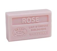 Label Provence Nature Label Provence Savon de Marseille - French Soap Made With Fresh Organic Donkey Milk - Rose Fragrance - 60 Gram Bar