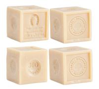 Label Provence Nature Savon De Marseille - Biodegradable French Soap Cube Made with 72% Pure Organic Vegetable Oil - Nourishing - Hands Body Laundry and Household Washing - 300g Cube - Set of 4