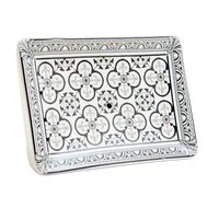 Label Provence Nature - Savon de Marseille French Ceramic Soap Dish - Black Flower Design - Self Draining Multi-Purpose Holder - Perfect for Bathroom Kitchen or Home Decor - 12.5 x 8.8 x 2.5cm