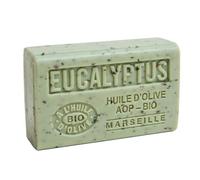 Label Provence Nature Savon de Marseille - French Soap Made With Pure Organic Olive Oil and Shea Butter - Eucalyptus Fragrance - 125 Gram Bar