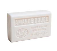 Label Provence Nature Savon de Marseille - French Soap Made With Pure Organic Olive Oil and Shea Butter - Sweet Almond Fragrance - 125 Gram Bar