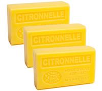 Label Provence Nature Savon de Marseille - French Soap Made With Pure Organic Olive Oil and Shea Butter - Citronella Fragrance - 125 Gram Bar - Set of 3