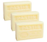 Label Provence Nature Savon de Marseille - Nourishing French Soap Made With Pure Organic Olive Oil and Shea Butter - Aniseed Fragrance (Pastis) - 125 Gram Bar - set of 3