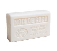 Label Provence Nature Savon de Marseille - Nourishing French Soap Made With Pure Organic Olive Oil and Shea Butter - Coconut Fragrance - 125 Gram Bar