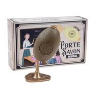 Label Provence Nature Savon de Marseille - Rotating Soap Holder - Wall Mounted for Easy Hand and Body Wash - Durable Brass Finish - 270g French Fragrance Soap Included - Argan oil