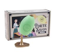 Label Provence Nature Savon de Marseille - Rotating Soap Holder - Wall Mounted for Easy Hand and Body Wash - Durable Brass Finish - 270g French Fragrance Soap Included - Verbena