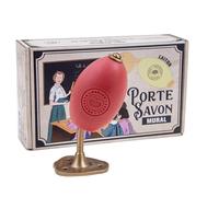 Label Provence Nature Savon de Marseille - Rotating Soap Holder - Wall Mounted for Easy Hand and Body Wash - Durable Brass Finish - 270g French Fragrance Soap Included - Strawberry