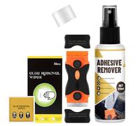 Label Remover + Adhesive remover Wipes, Sticker Removers, 120ml+36 Pieces