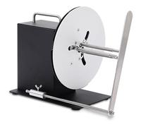 Label Rewinder Machine, 100mm Width, 185mm Diameter, Two-Way Rewinding, Adjustable Speed 0-8 Inch/s, Fits 1-3 Inch Inner Core, Compatible with Various Printers