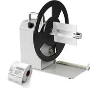 Label Rewinder Machine, Automatic Inner Core Tags Rewinding up to 120mm Width, Bidirectional Adjustment, Adjustable Speed 1-10 inches/s for Clothing Labels and Barcodes
