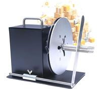 Label Rewinder Machine - Two-Way Rewinder with Stop Lever, 1-8 Inch/s Speed, Rotates Forward/Backward, 1-3 Inch Width Core, Ideal for Organizing Tags and Labels