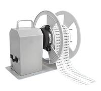 Label Rewinder Machine with Baffles, 90mm/120mm Label Width, 1-10 Inches/Second Speed Regulation, Bidirectional Rewind, Auto Sync, Ideal for Warehouses and Offices