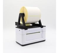 Label Roll Holder for Munbyn Label Printers - 3D Printed Label Holder Made of PLA - Stable & Perfect Fit - For Printers up to 95 mm Depth - Optimised Paper Guide