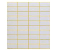 Label Stickers， 15Sheets Multifunction Self Adhesive Sticky Package Label White Blank Tag Stickers(208 19x38mm 600pc)