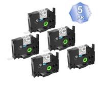 Label Tape 3-10PK Tze 231 Black On White Laminated 12mm 6mm 9mm 18mm 24mm Compatible With PTH110 PTD210 Label Printer(5PK White on Clear)