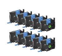 Label Tape 3-10PK Tze 231 Black On White Laminated 12mm 6mm 9mm 18mm 24mm Compatible With PTH110 PTD210 Label Printer(10PK Black on Blue)