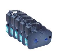 Label Tape LB-200BK Compatible with C-210E C-200E C500T C580T C100T 510T Mark1pro M-1std M-1pro M-1proll M-1prollc MK2600 MK250O MK2100(LB-200BK 5pcs)