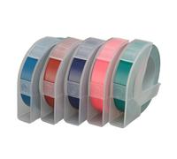 Label Tape, Replacement for Dymo Omega Junior Label Maker, Fit 12813 12814 1535 1575 17266 5500A 5500B, Dark Red Lake Green Ocean Blue Pink Dark Blue