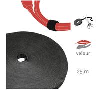 Label the Cable PRO1210 Hook-and-loop tape black for racking and w...