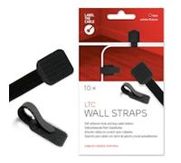 LABEL THE CABLE Wall Cable Management Clips Self-Adhesive (Black)