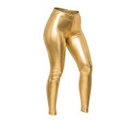 Labela® Kids & Adults Wet Look Metallic Leggings Shiny Disco Full Length Stretch Tights for Girls Women Dance Party and Festival Fancy Dress