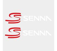 labelbike - 2 Pre-Spaced Stickers Writings ''Senna'' Compatible with Ducati Senna - Dimensions 25x6 cm