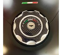 labelbike 3D Motorcycle Tank Cap Sticker compatible with DUCATI | HYPERMOTARD HYPERSTRADA, Resin Protection, Anti-scratch, Decoration