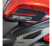labelbike 3D Motorcycle Tank Stickers compatible with Triumph | Daytona 660, Side Protection in Resin, Anti-scratch, Decoration, Red