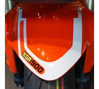 labelbike - 3D Resin Sticker Motorcycle Decoration and Protection Mudguard compatible with Yamaha XSR900 - Color Legend Red