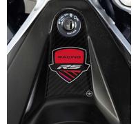 labelbike - 3D Sticker Decoration and Protection of Motorcycles Ignition Key Area compatible with Aprilia RS 457 2024 - Red
