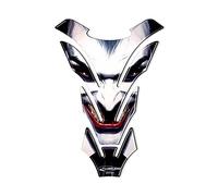 labelbike - 3D Sticker Motorbike Tank Pad Decoration and Protection Universal in Resin - Color White Black Red Gray