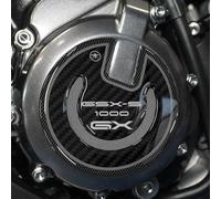 labelbike - 3D Sticker Motorcycle Carter Crankcase Protection and Decoration in Resin Compatible with Suzuki GSX-S1000GX 2024-2026 Carbon Black Color