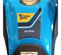labelbike - 3D Sticker Motorcycle Fuel Tank Pad Protection and Decoration in Resin Compatible with Yamaha Tenere 700 Rally 2025 Color Yellow Black Carbon Light Blue