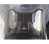 labelbike - 3D Sticker Motorcycle Scooter Footboard Area Decoration and Protection in Resin Compatible with Suzuki Burgman 400 2017-2025 - Carbon Color