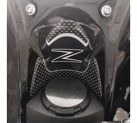 labelbike - 3D Sticker Motorcycle Steering Fork Plate and Ignition Key Area Protection and Decoration in Resin compatible with KAWASAKI Z800 - Color Black Carbon Gray