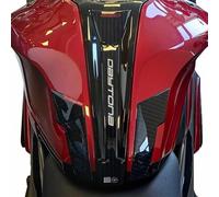 labelbike 3D Sticker Motorcycle Tank Pad compatible with Triumph | Daytona 660 2024, Resin Protection, Anti-scratch, Decoration, Red