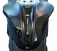 labelbike - 3D Sticker Motorcycle Tank Pad Decoration and Protection in Resin Compatible with Triumph Daytona 660 2024 - Color Carbon Yellow