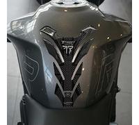 labelbike - 3D Sticker Motorcycle Tank Pad Decoration and Protection in Resin Compatible with Triumph Street Triple 765 R 2023 - Color Carbon Black