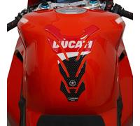 labelbike - 3D Sticker Motorcycle Tank Pad Protection and Decoration in Resin Compatible with Ducati Corse