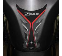labelbike - 3D Sticker Motorcycle Tank Pad Protection and Decoration in Resin Compatible with Kawasaki Z900 - Color Carbon Red