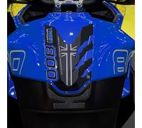 labelbike - 3D Sticker Motorcycle Tank Pad Protection and Decoration in Resin Compatible with Triumph Tiger 800 Sport 2025 - Color Blue - Caspiano Blue
