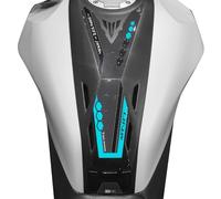 labelbike - 3D Sticker Motorcycle Tank Pad Protection and Decoration in Resin Compatible with Yamaha MT-07 2025 - Color Blue