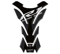 labelbike - 3D Sticker Motorcycle Tank Pad Protection and Decoration in Resin Compatible with Yamaha R1 - Color Black Carbon