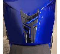 labelbike - 3D Sticker Tank Pad Motorcycle Decoration and Protection in Resin Compatible with Yamaha MT-10 SP 2022-2023 - Color Carbon Black Blue
